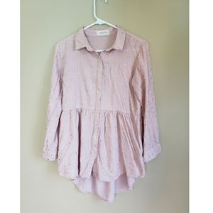 Anthropologie Luna moon pink tunic sm…